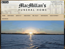 Tablet Screenshot of macmillansfuneralhome.ca